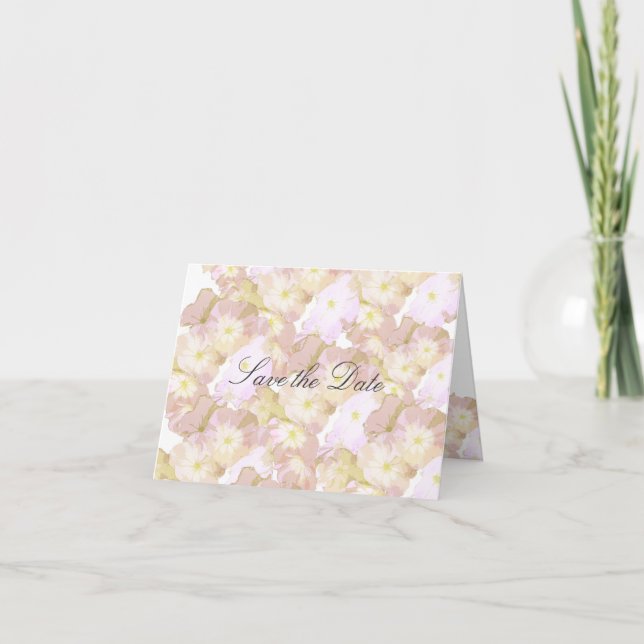 Sommartid Blommig Spara Datum Meddelande (Framsida)
