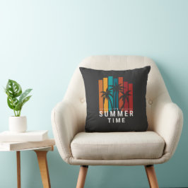 Sommartid Dekorativ kudde - Tropical Beach Home