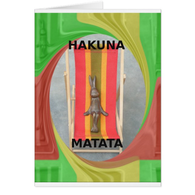 Sommartid för kanin Bara kylning Hälsningskort (Framsidan)