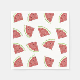 Sommartid frukt saftig vattenmelon mönster pappersservett