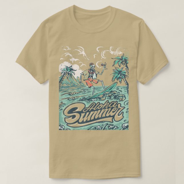 Sommartid, Hej sommaruppehållet W Skeleton  T Shirt (Design framsida)