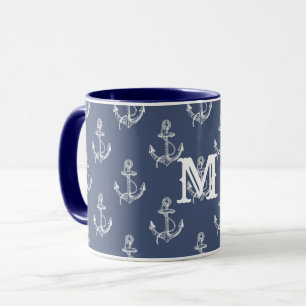 Sommartid i Monogrammed oceanen Mugg
