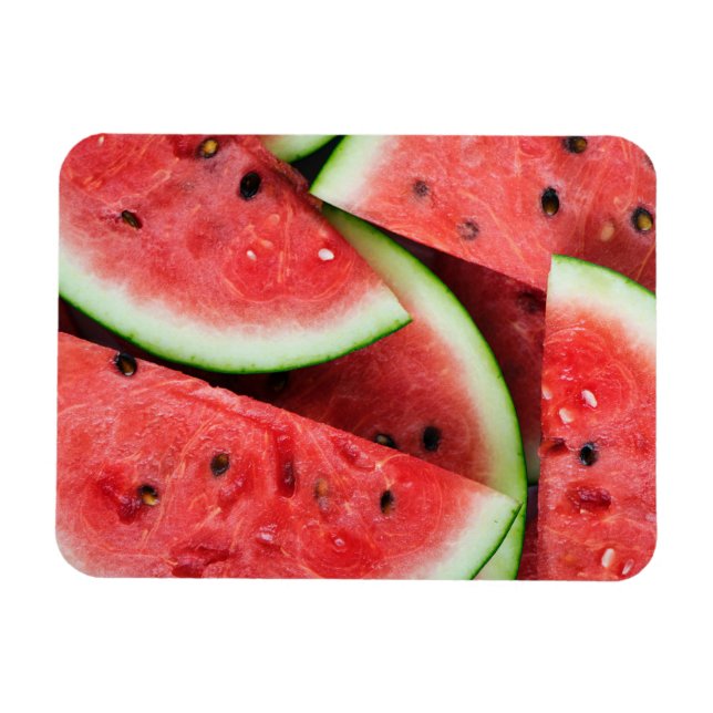 Sommartid Kall Watermelon Slices Magnet (Horisontell)