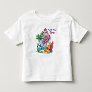 Sommartid, lamingo på Vintagen Beach T Shirt
