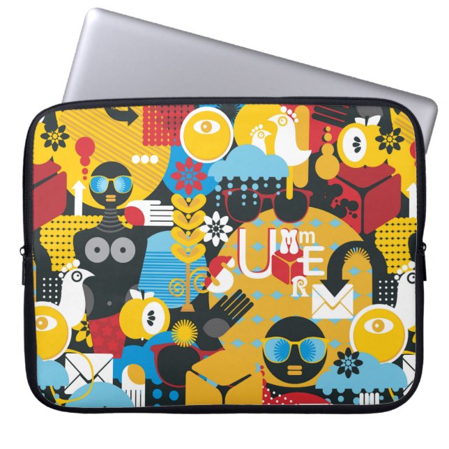 Sommartid Laptop Fodral (Framsidan)