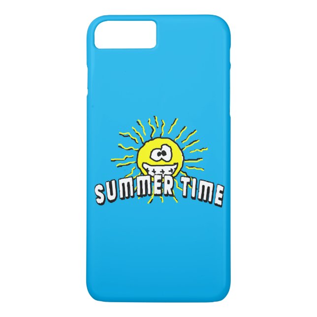 Sommartid - Lycklig Sol Case-Mate iPhone Skal (Baksida)
