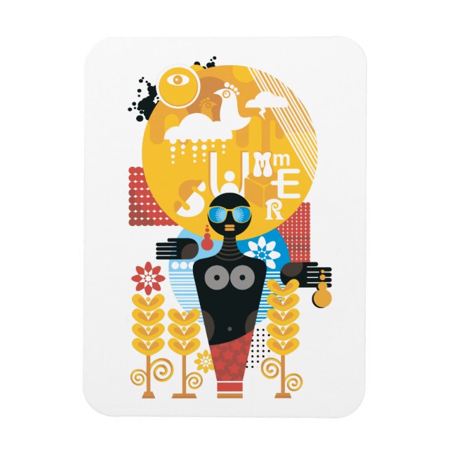 Sommartid Magnet (Vertikal)