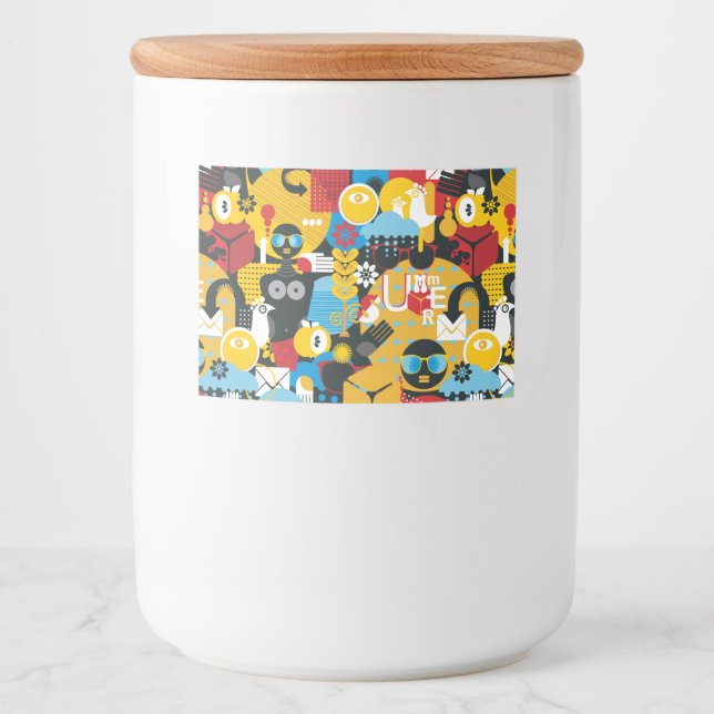 Sommartid Mat Etiketter (Framsida)