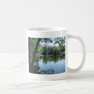 Sommartid på floden kaffemugg