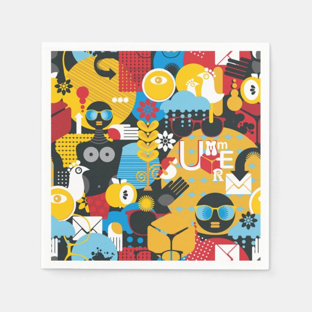 Sommartid Pappersservett (Framsidan)