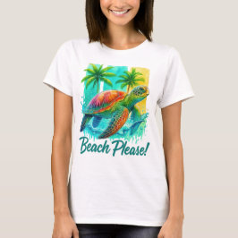 SOMMARTID SKÖLDPADDA I HAVET  T SHIRT