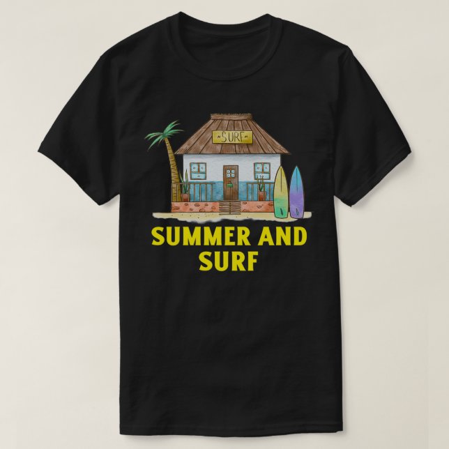 Sommartid, sommartid och sommarlägerkod t shirt (Design framsida)