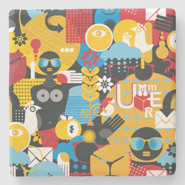 Sommartid Stenunderlägg (Framsidan)