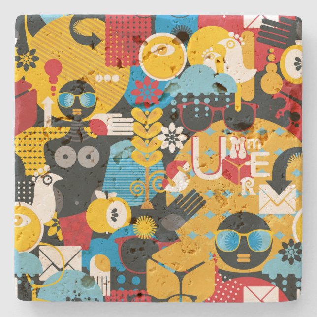 Sommartid Stenunderlägg (Framsidan)