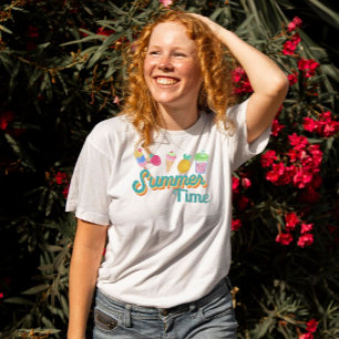 Sommartid Vibes: Vintage Groovy teal T Shirt