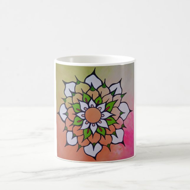 Sommartiden Mandala Mugg (Center)