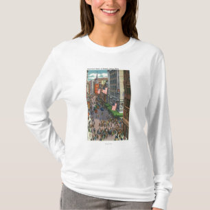 Sommartidfolkmassor på den Washington gatan T Shirt