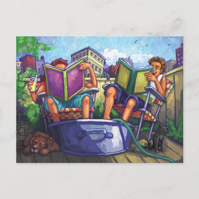 Sommartidsläsare Vykort (Framsida)