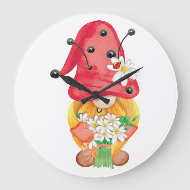 sommartomte 1 stor klocka (Framsida)