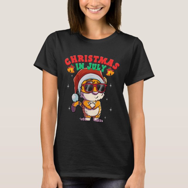 Sommartomte i juli  t shirt (Framsida)