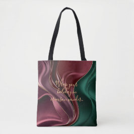 Sommartotebag med stilrent abstrakt grafik tygkasse