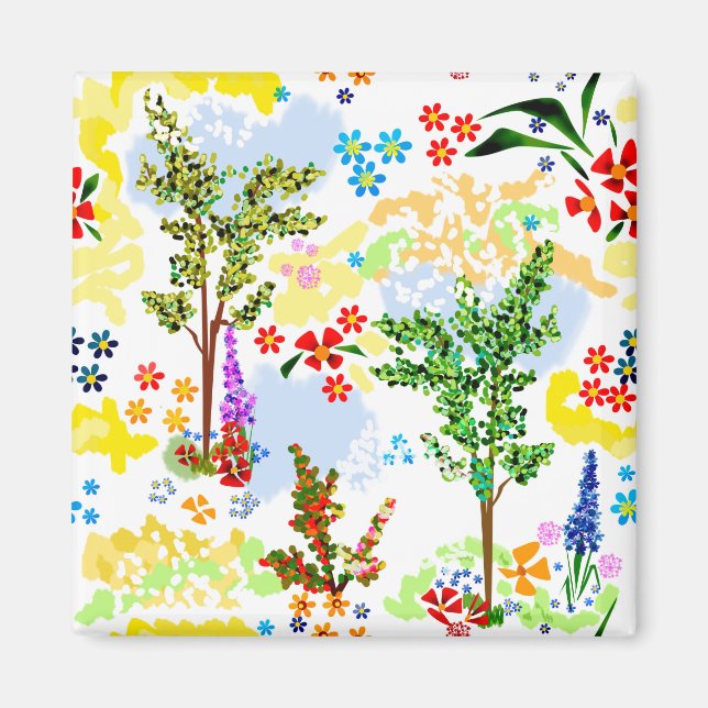 sommarträdgård magnet (Framsidan)