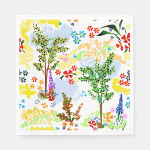 sommarträdgård pappersservett