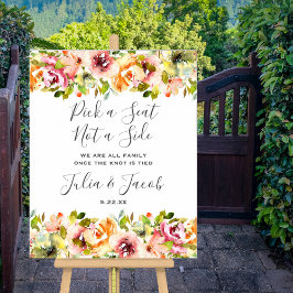 Sommarträdgård Vattenfärg Blommig Bröllop Poster