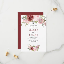 Sommarträdgård Vattenfärg Blommig Bröllop Spara Datumet