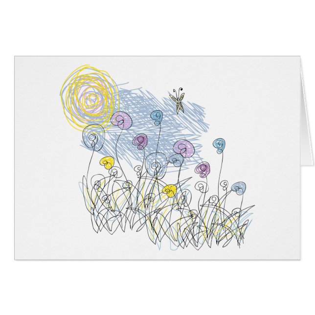 Sommarträdgård vid Cynthia turnerdesigner OBS Kort (Framsidan Horizontal)