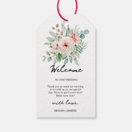 Sommarträdgårdsblommig Bröllop Presentetikett