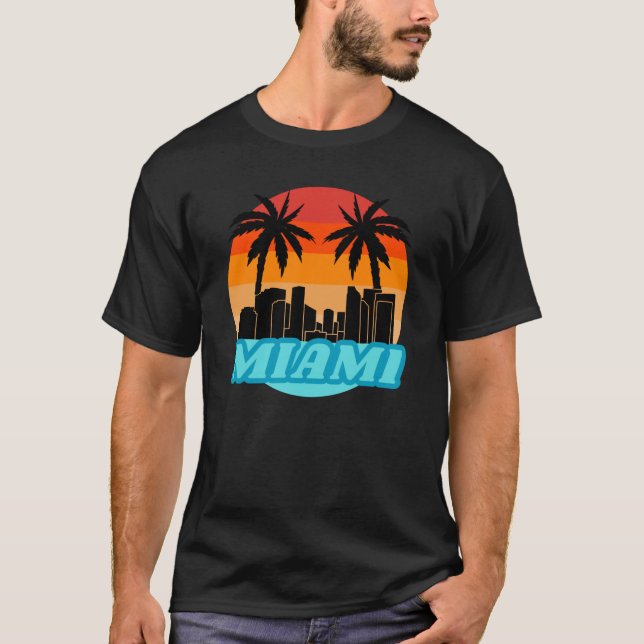 Sommartröja - Miami City! T Shirt (Framsida)