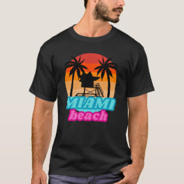 Sommartröja - Miami-stranden - Torn T Shirt