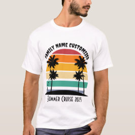 Sommartröja Sommarsolnedgång Handflatan T Shirt