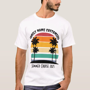 Sommartröja Sommarsolnedgång Handflatan T Shirt