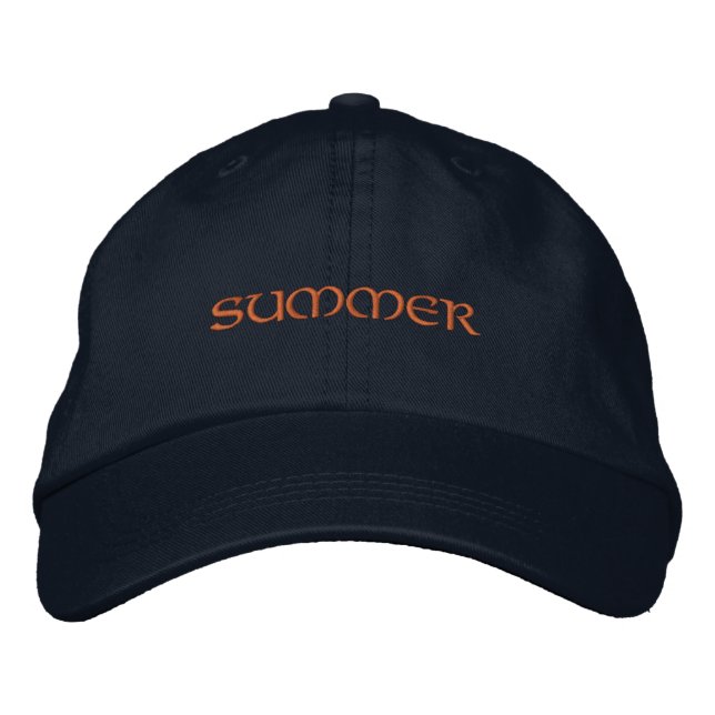 Sommartryckt Hatt i het klimats stilfull Super mös Broderad Keps (Framsida)
