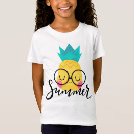 Sommartypografi med Cute Pineapple T Shirt