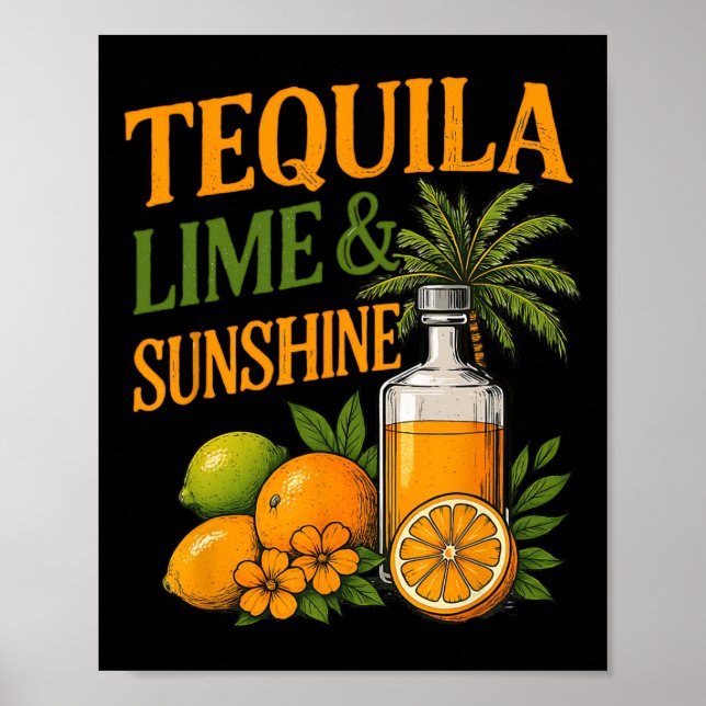 Sommaruppehållets semester strand Tequila  Poster (Framsidan)