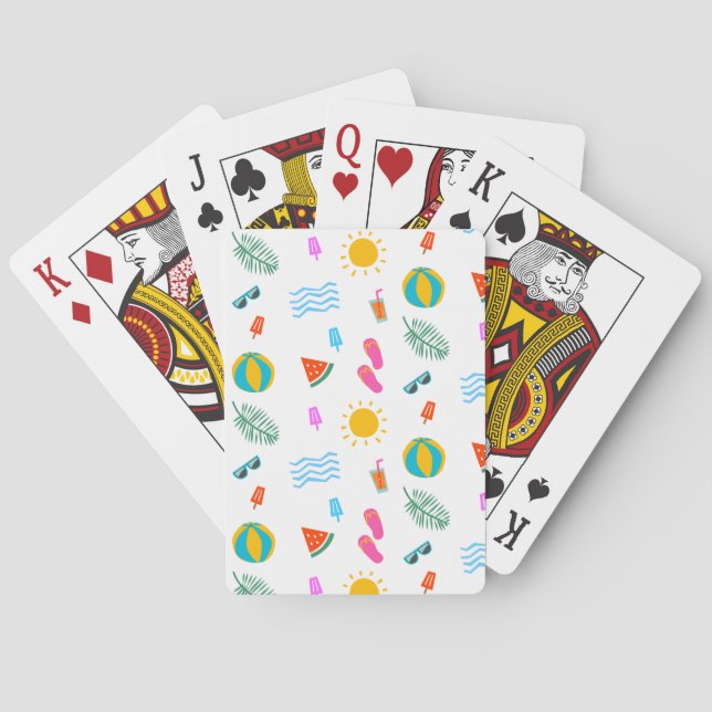 sommaruppehållskort i Mönster Casinokort (Baksidan)