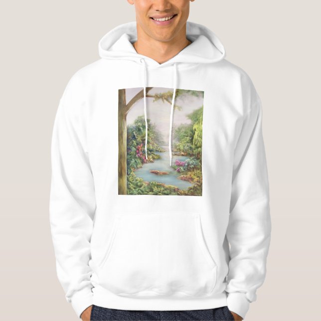 Sommarutsikt 1998 sweatshirt med luva (Framsida)