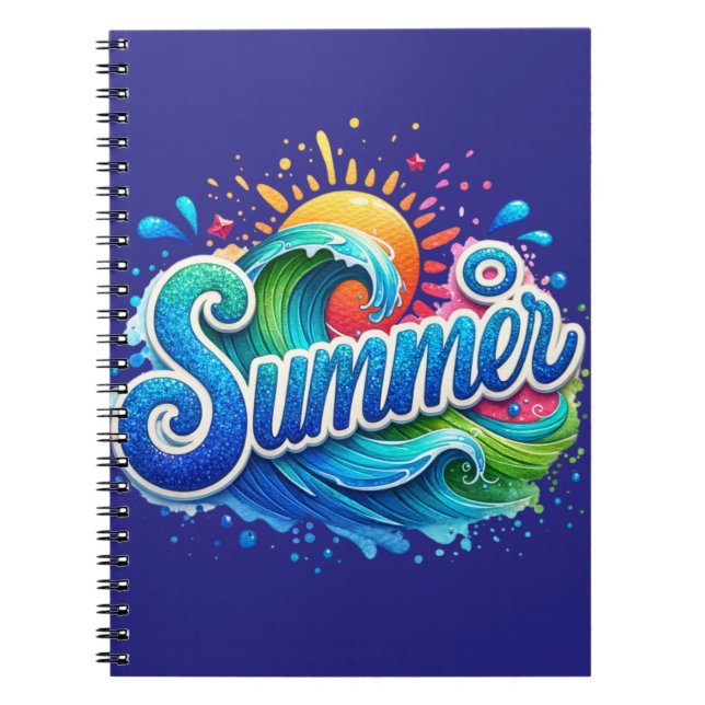 Sommarvågor Journal  Anteckningsbok (Framsidan)