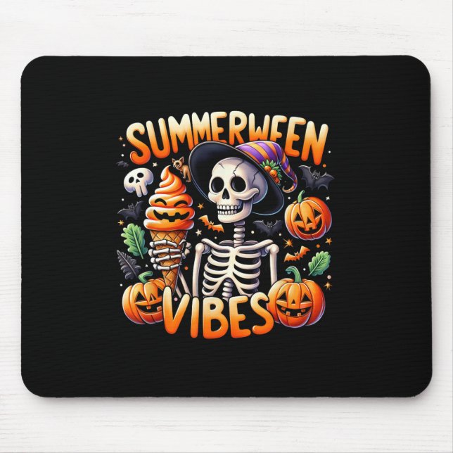 Sommarvakning Halloween Summerween Skeleton Ice Musmatta (Framsidan)