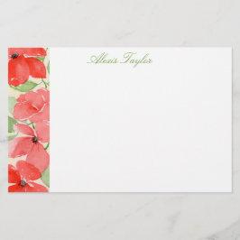 Sommarvallmo Brevpapper