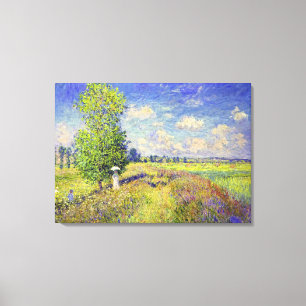 Sommarvallmofält, vid Claude Monet Canvastryck