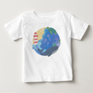 Sommarvalsköldpadda och fyr t shirt