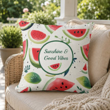 Sommarvattenmelon Kastkudde