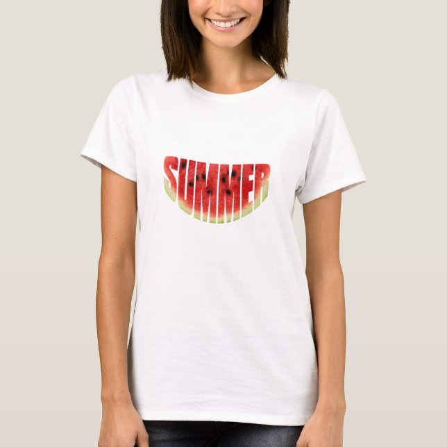 Sommarvattenmelon T-shirt (Framsida)