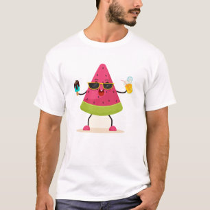 Sommarvattenmelonkawaii T Shirt