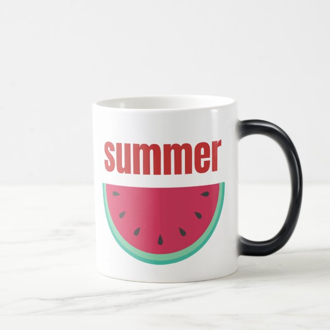 Sommarvattenmelonmagisk mugg | Färgväxlande mugg (Höger)