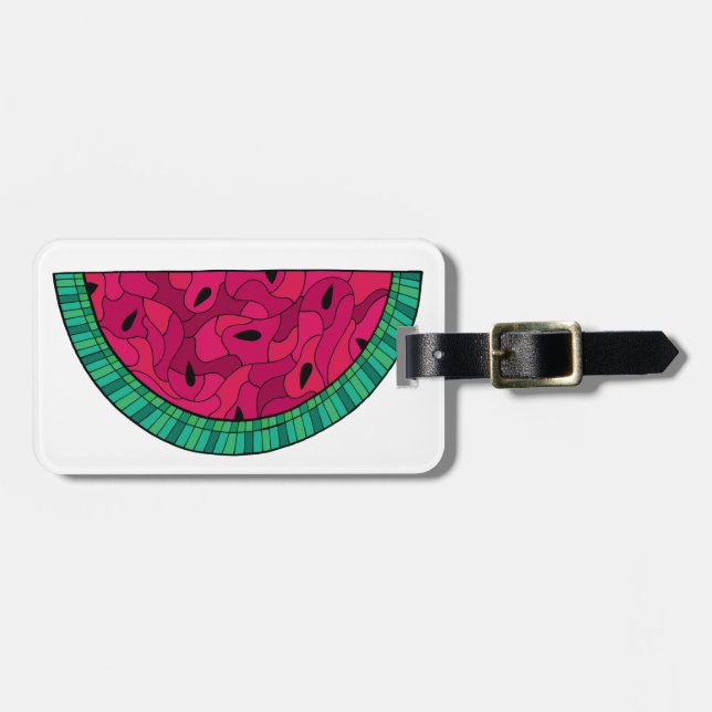 Sommarvattenmelonmosaik Bagagebricka (Horisontell Framsida)